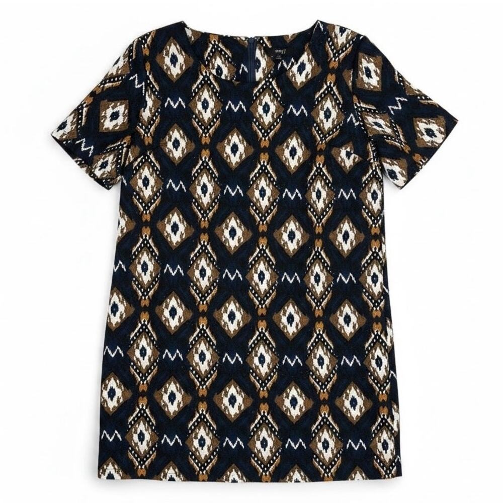 VERY J Women's SHORT DRESS Navy Blue Size MEDIUM